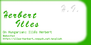 herbert illes business card